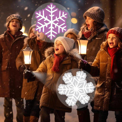 Tuanse 36 Pcs Snowflake Finger Lights - Glow in The Dark Party Favors for Kids | Winter Birthday Supplies