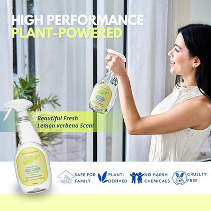 Whip-It Capri Lemon Streak Free Glass Surface Cleaner Spray - Multi-Surface Window Cleaner Spray for Tough Stains - 32oz