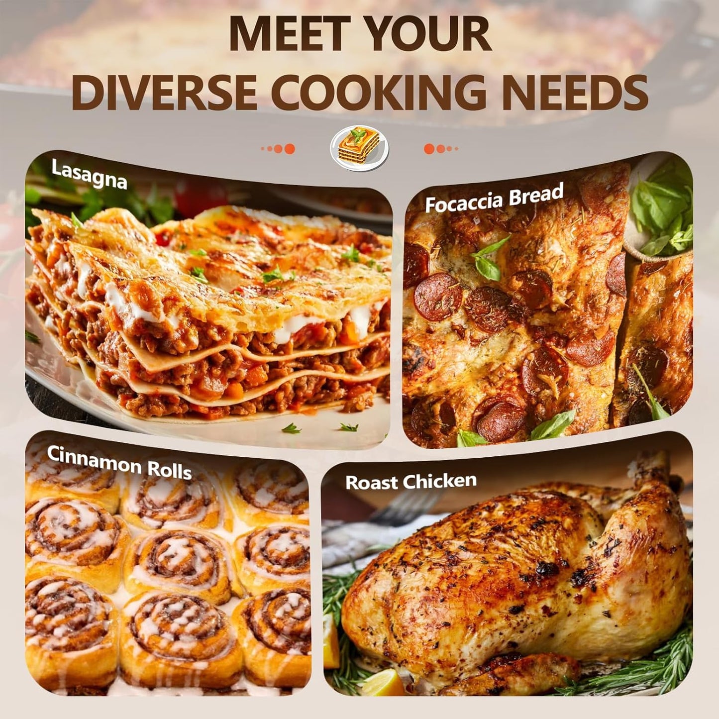 Cast Iron Detroit Pizza Pan - 9x13 Inch Pre-Seasoned Deep Dish for Casserole, Focaccia & Lasagna