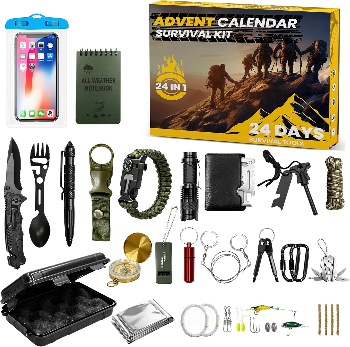 Survival Kit Advent Calendar 2025 - Essential Gear for Outdoor Adventurers | 24 Days of Cool Gadgets