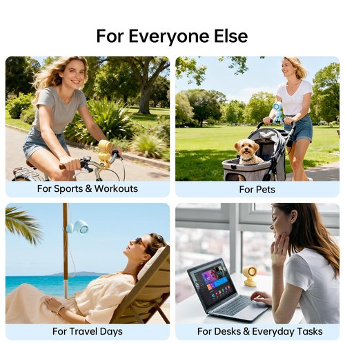 JISULIFE 2026 Clip Fan – Small & Stylish with 38H Cooling, Soft Night Light, One‑Click Detachable for Stroller or Desk, Safe Stroller Fan for Crib Car Seat Nursery Travel, Gifts for Baby Mom (Yellow)
