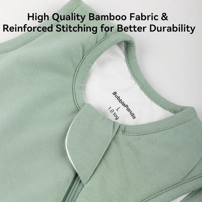 Bamboo Rayon Sleep Sack by [Brand Name] | Ultra Soft 1.0 Tog Baby Wearable Blanket for 6-12 Months