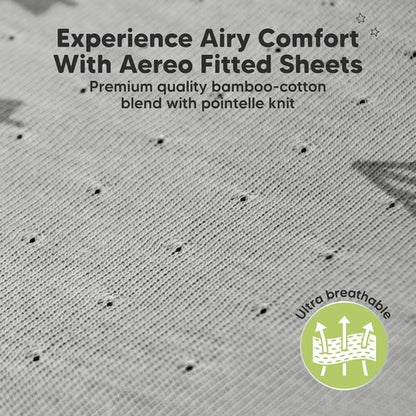 KeaBabies Fitted Crib Sheets - Soft Bamboo Viscose Cotton, 52x28, Durable & Breathable (Butterflies)