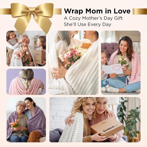 Bedsure GentleSoft Pink Throw Blanket - Cozy Fleece for Women | Perfect Gift for Teen Girls, 50x60 Inches