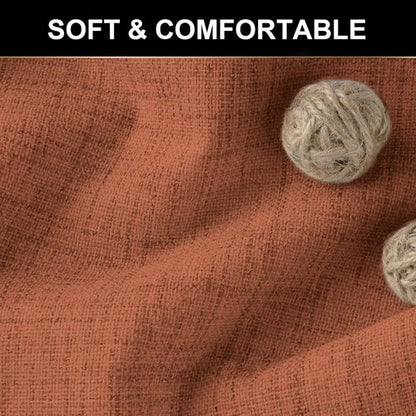 Blackout Shield 100% Blackout Curtains - Thermal Insulated Rod Pocket Drapes, 50W x 108L, Orange