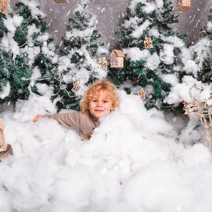 Fovths Christmas Fake Snow Decor - Fluffy Artificial Clouds for Indoor Displays | 42 Ounce