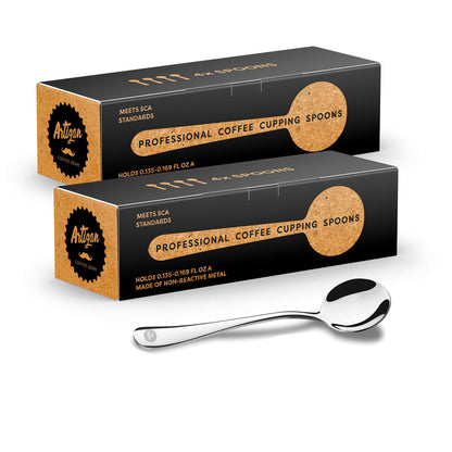 Artizan Coffee Gear - Specialty Coffee Association (SCA) Professional Coffee Cupping Spoon - Stainless Steel (8 Spoons)