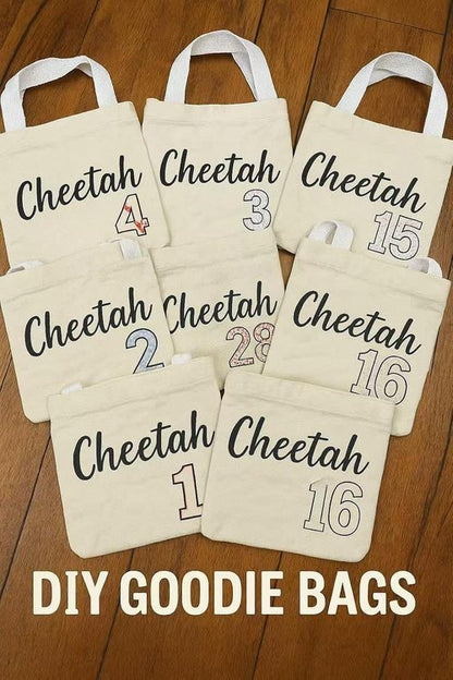 GiftExpress 26 Pack Canvas Tote Bags - Reusable 8" x 8" Natural Color Bags for Goody or DIY Crafts