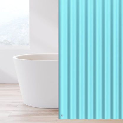 EHZNZIE Shower Curtain Liner Light Weight PEVA, Shower Liner 72x72 Inches, Waterproof, No Chemical Smell with 12 Rust Proof Metal Grommets for Bathroom Shower Curtain, Aqua