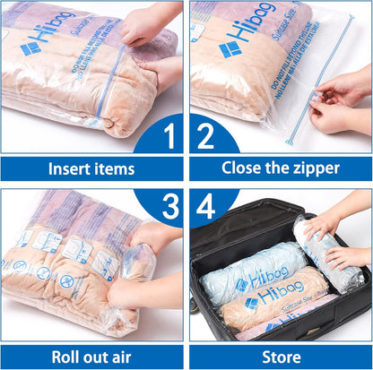 Skiennix Vacuum Storage Bags - 35-Pack Space Saver Sealers for Clothes, Bedding & Comforters