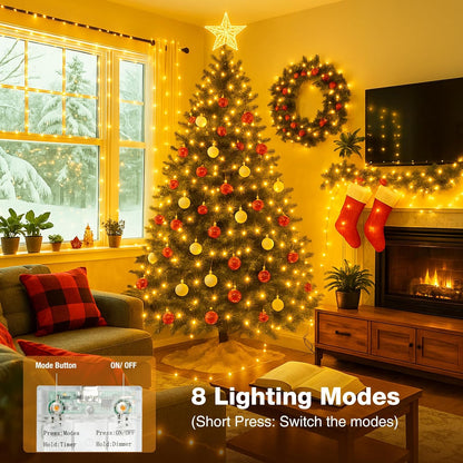 Skiennix 16FT Fairy Lights - 50 LED Battery Operated String Lights with Timer & 8 Modes | Warm White for Holiday Decor