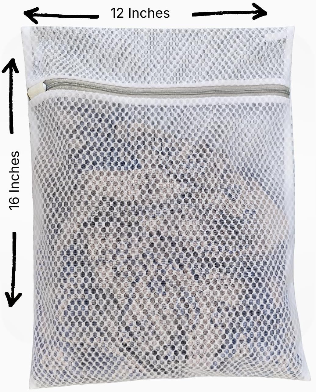 Mesh Laundry Bags for Delicates by [Brand Name] - 3 Pack (12”×16”) with Color-Coded Zippers | Protects Clothes from Damage