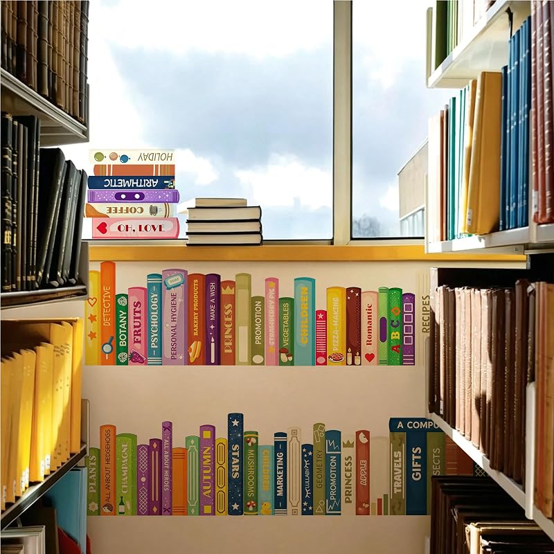 Books Wall Decals - Bookshelf Decal Variation of THIS Listing