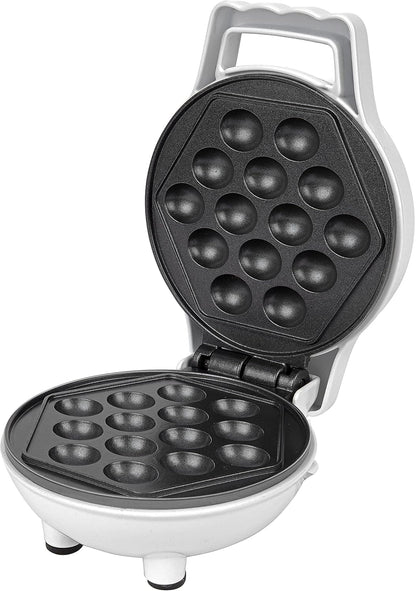 Skiennix Bubble Mini Waffle Maker - Fun Tiny Hong Kong Egg Design, 4" Non-Stick Electric Waffler | Perfect for Desserts and Dorms
