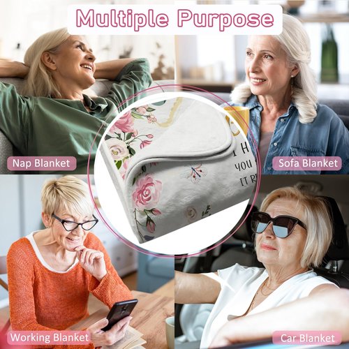 Hexagram Great Grandma Gift - Big Hug Soft Flannel Wearable Blanket From Grandchildren for Birthday