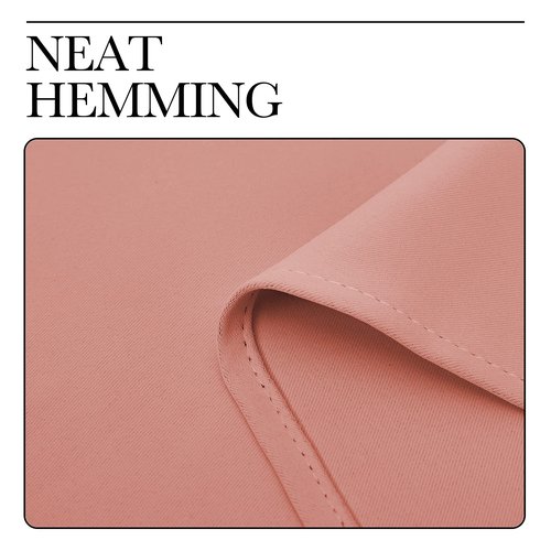 NICETOWN Grommet Blackout Curtains Room Darkening Draperies/Panels, Light Blocking Curtains for Bedroom Nursery Kitchen (Coral, 2 Panels, W42 x L63 inches)