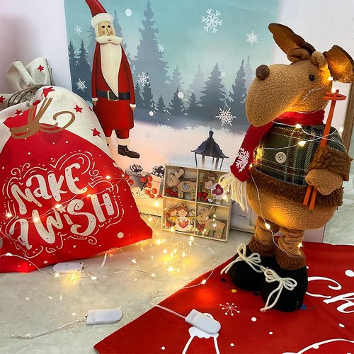 Etinga 7FT 20 LED Warm White Fairy Lights - Battery Operated Mini String Lights for Weddings, Parties & Decorations
