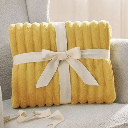 Bedsure GentleSoft Yellow Fleece Blanket for Couch - Cozy Soft Blankets for Women, Cute Small Throws for Girls, 108x90 Inches