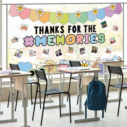 FYSUIMU Graduation Bulletin Board Decorations - 88Pcs Boho Daisy DIY Photo Cutouts for Class of 2026