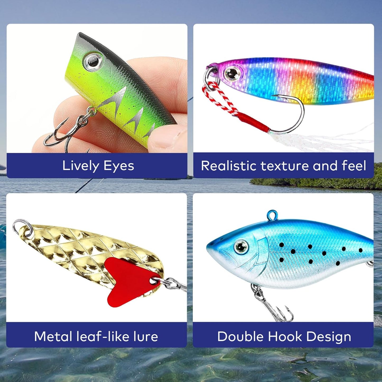 Skiennix Fishing Advent Calendar 2025 - 24 Days of Fishing Lures for Men & Teens | Perfect Holiday Countdown