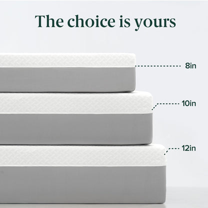 Zinus 12 Inch Green Tea Essential Memory Foam Mattress [New Version], Full, Fiberglass Free, Medium Feel, Breathable Airflow Memory Foam, Certified Safe Foams & Fabric, Mattress in A Box