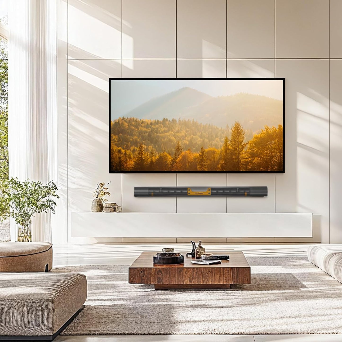 Perlegear Soundbar Wall Mount - Compatible with Sonos Arc & Arc Ultra | Hidden Design, Sturdy Steel Structure
