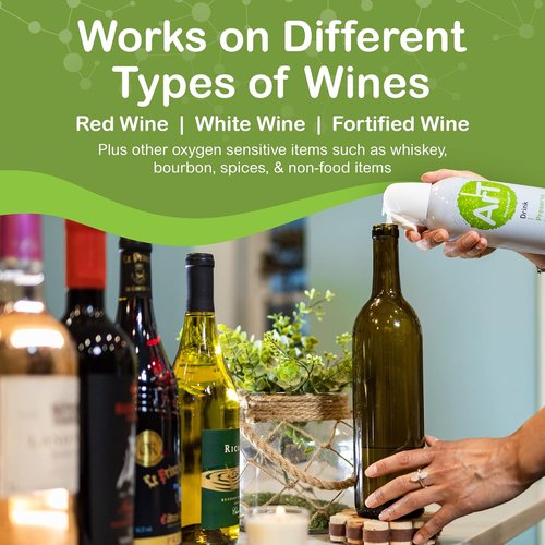 ArT Wine Preserver - Wine Preserver Gas for Wine, Whiskey, and more, Argon Wine Presever for Wine Preservation, Argon Gas with Wine Bottle Stopper, Preserves White & Red Wine Up to 30 Days