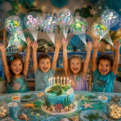 36Pcs Sea Turtle LED Finger Lights - Ocean Animal Party Favors