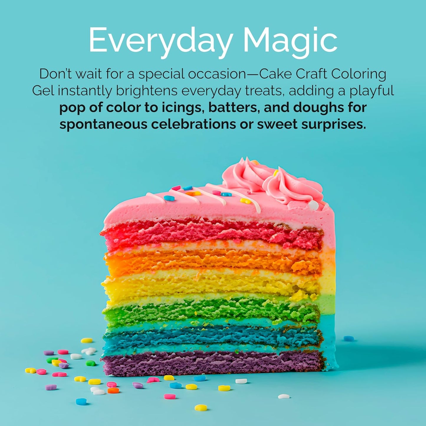 Cake Craft Coloring Gel Kit - 12 Vibrant Edible Colors for Icing, Fondant, Cake Batter & Cookies
