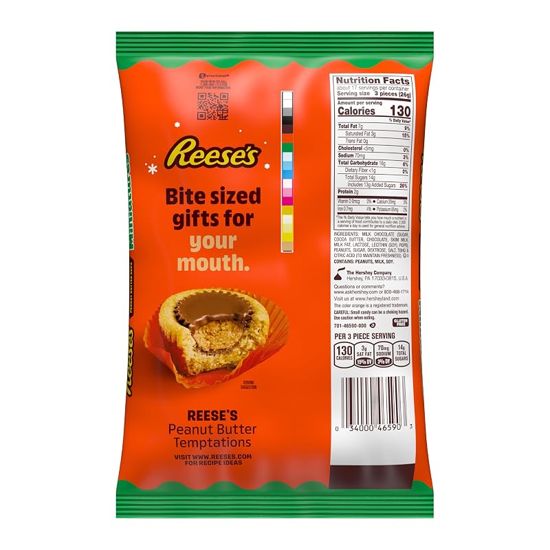 Reese's Peanut Butter Cup Miniatures Bulk Chocolate Candy 15.5 oz (Pack of 1) + Miniatures
