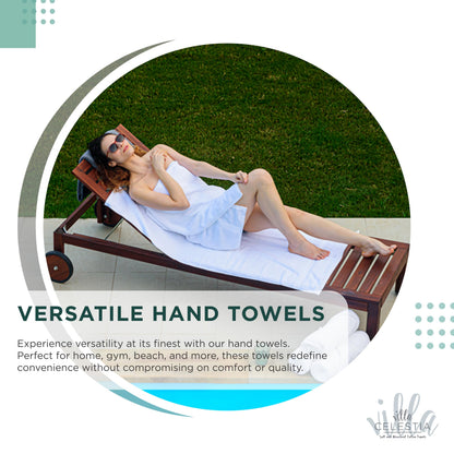Villa Celestia 100% Cotton Wash Cloth for face & Body Set of 12, (12 x 12 inches) Sustainable, Soft, Highly Absorbent, Combed Cotton Wash Cloths Pack of 12 for Hotels, Spa, Bathroom, Dorm, Teal