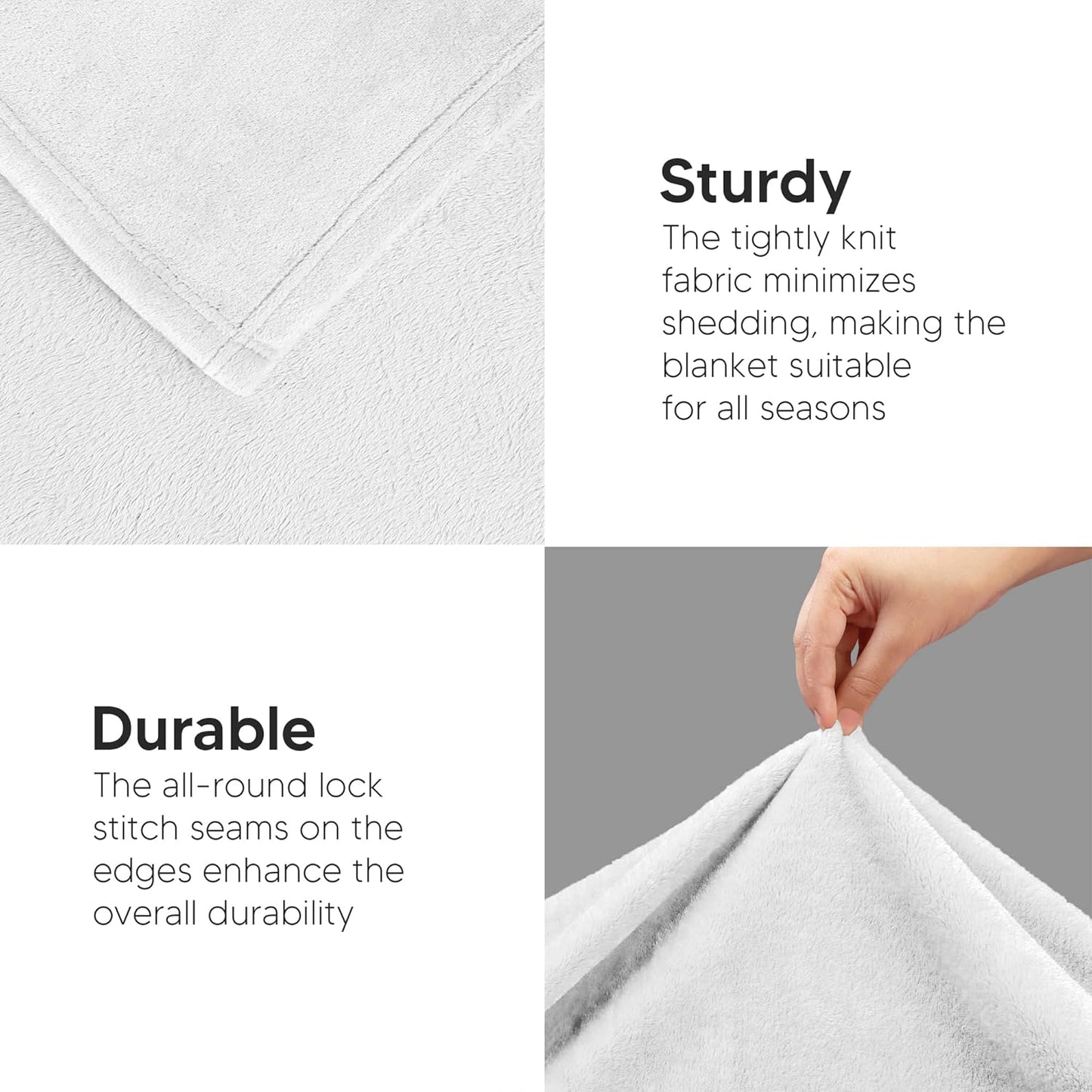 Utopia Bedding Fleece Blanket - Luxury Soft 300GSM Queen Size (90x90 Inch) | Bulk Pack of 9