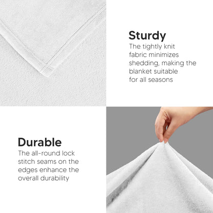 Utopia Bedding Fleece Blanket - Luxury Soft 300GSM Queen Size (90x90 Inch) | Bulk Pack of 9