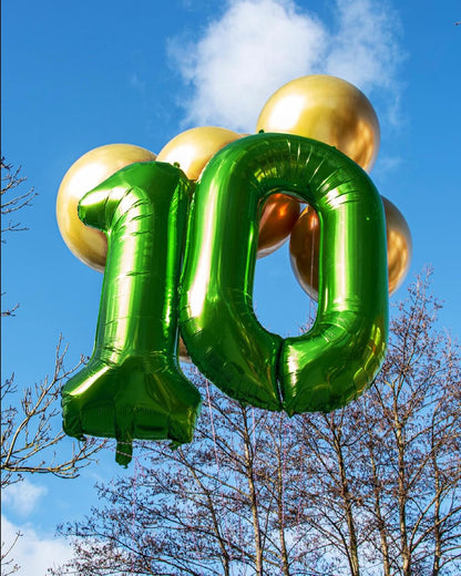 Number 16 Balloon by [Brand Name] - 40 Inch Dark Green Giant Foil Balloon for 16th Birthday Party Decorations