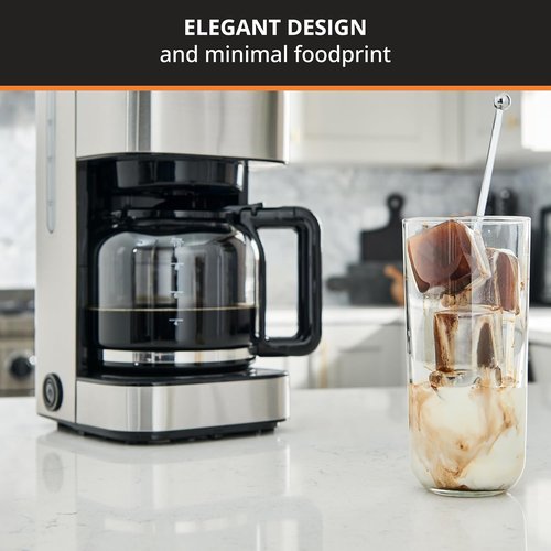 KRUPS Coffee Maker - 10-Cup Stainless Steel Drip Coffee Maker | Drip-Free, Dishwasher Safe, 900 Watts