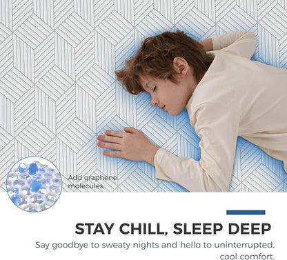 FATHOM Firm Full Mattress - 8 Inch Memory Foam for Back Pain Relief | Cool Sleep with Gel Foam