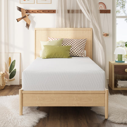 MLILY Twin Mattress in a Box, 10 inch Mattresses for Kids Bed Single Size Daybed Individual Bunk, Green Tea Memory Foam Medium Firm
