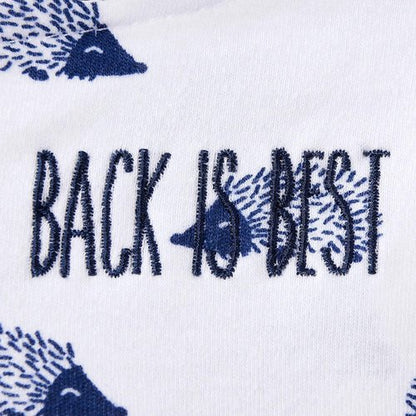 HALO 100% Cotton Sleepsack Swaddle - 3-Way Adjustable Wearable Blanket, Navy Hedgehog, Small (3-6 Months)