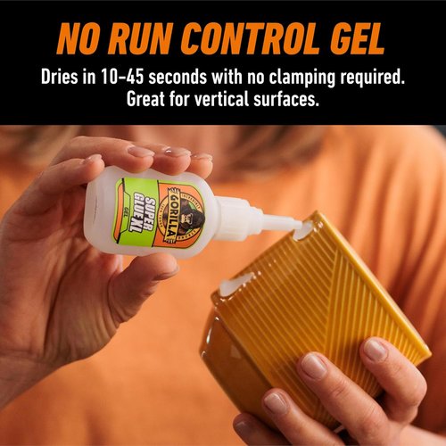 Gorilla Super Glue Gel XL - Clear 25g | Fast-Setting, No-Drip Control for Precise Repairs