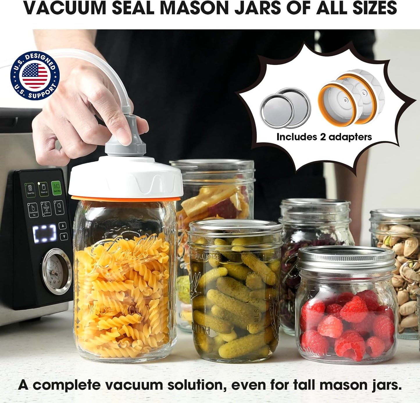 Vesta Precision 12” Chamber Vacuum Sealer - Smart Auto Vacuum & Easy-Clean System for Liquids, Meats & Sous Vide | V553