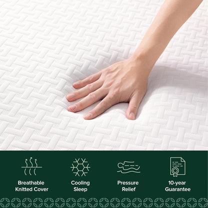 Zinus 5 Inch Twin Memory Foam Mattress - Cooling Comfort, Fiberglass Free, Breathable Layers