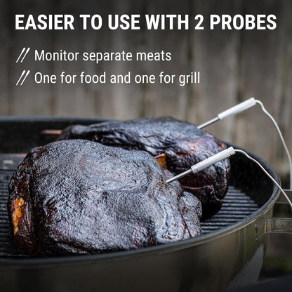 ThermoPro Wireless Meat Thermometer - 650 ft Range, Bluetooth, 2 Probes for Grilling & Smoking