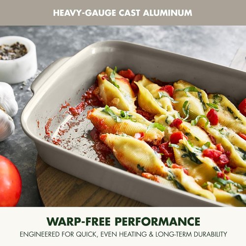 GreenPan Premiere Baking Pan - Healthy Ceramic Nonstick 13" x 9" | PFAS-Free, Durable & Oven Safe to 600°F