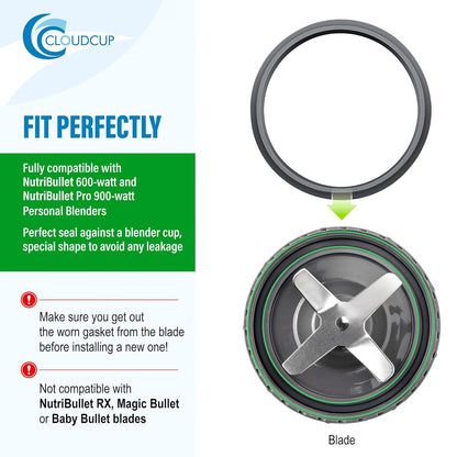 Nutribullet Gasket Replacement Rubber Seal Ring - Essential Blender Accessory for 600W & 900W Series