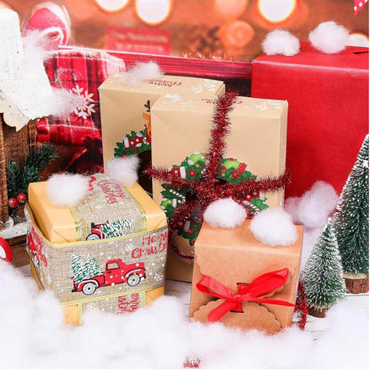 Shappy Artificial White Cloud Fiber | 105.82 Ounce Fluffy Snow Decoration for Christmas Decor