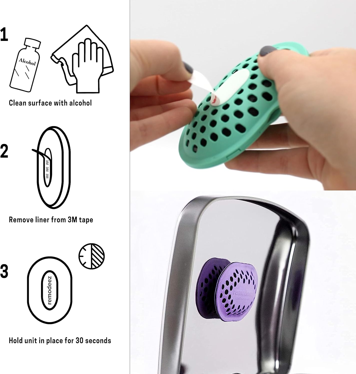 Remodeez Refrigerator Deodorizer - Activated Charcoal Odor Eliminator | Air Purifier Bags