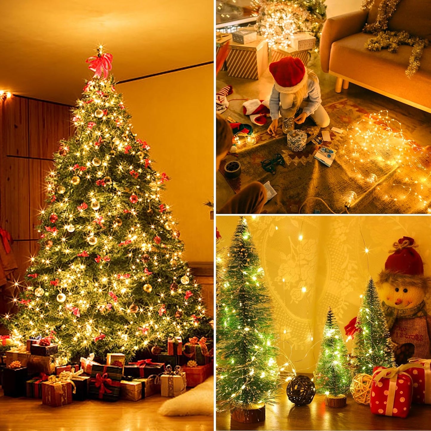 Mlambert 33FT Battery Operated Fairy Lights - Waterproof, Dimmable 100 LEDs with Remote & Timer