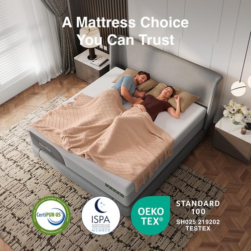 Novilla Queen Mattress 14 Inch, Gel-Infused Bliss Cooling Queen Memory Foam Mattress in a Box with Cool-Touch Nylon Cover, Pain Relief & Spinal Support with CertiPUR-US Certified Foam