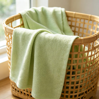 TL Care 100% Cotton Thermal Waffle Swaddle Blanket (30" x 40"), Soft, Breathable & Stretchy, Celery, for Boys and Girls, Perfect for Swaddling, Travel and Gifting