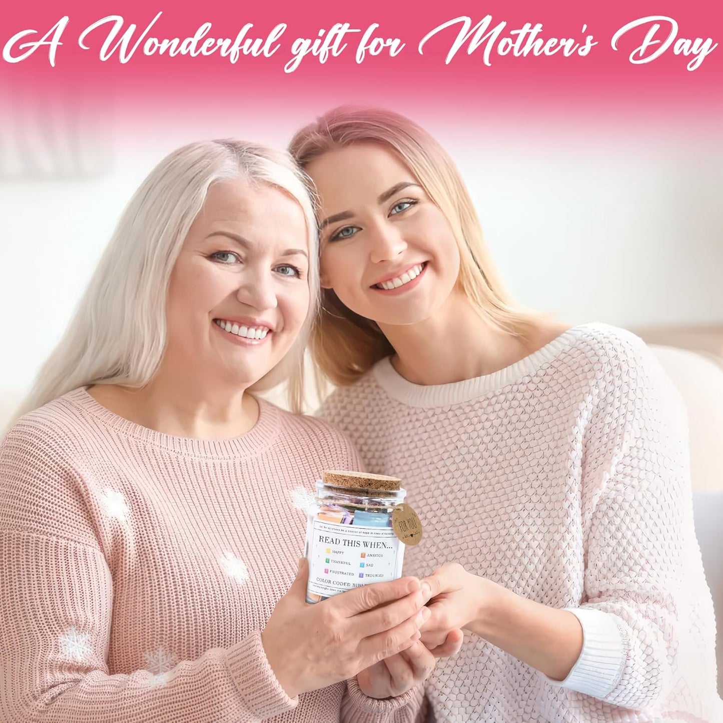 Read This When Bible Verses Jar - Thoughtful Christian Gifts for Mom | Perfect for Mother's Day & Birthdays